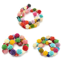 Natural Coral Beads Resin Flower imitation coral multi-colored Approx 1mm Sold Per Approx 15.5 Inch Strand