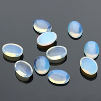 Cabochon opale de mer, Opaline, ovale plat, normes différentes pour le choix, 20PC/sac, Vendu par sac