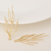 Brass Jewelry Pendants Branch gold color plated nickel lead & cadmium free Approx 1.5mm Sold By Lot