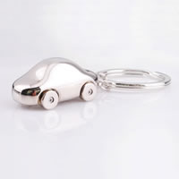 Zinc Alloy Key Clasp with iron ring Car platinum color plated lead & cadmium free Approx 25mm Sold By PC