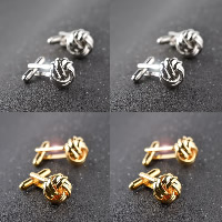 Cufflinks Zinc Alloy plated for man nickel lead & cadmium free Sold By Pair