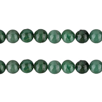 Jade Afrikaanse Kraal, Ronde, natuurlijk, verschillende grootte voor keus, Grade A, Gat:Ca 1mm, Lengte Ca 15.5 inch, Verkocht door Lot