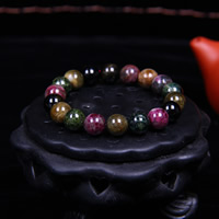 Natural Tourmaline Bracelet Round for woman 9mm Sold Per Approx 7 Inch Strand