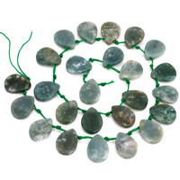Naturlige indiske agat perler, Indiske Agate, Teardrop, 13.5x18mm, Hole:Ca. 1mm, Ca. 24pc'er/Strand, Solgt Per Ca. 15.5 inch Strand