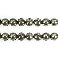 Golden Pyrite Beads Round natural corrugated 10mm Approx 1mm Length Approx 15.5 Inch Approx Sold By Lot