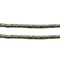 Golden Pyrite Beads Column natural Approx 0.7mm Length Approx 16 Inch Approx Sold By Lot