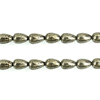 Golden Pyrite Beads Teardrop natural Approx 1mm Length Approx 15.5 Inch Sold By Lot