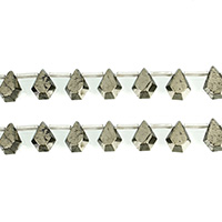 Golden Pyrite Beads Teardrop natural Approx 0.7mm Length Approx 16.5 Inch Approx Sold By Lot