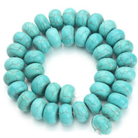 Turquoise Beads Drum blue Approx 1.5mm Approx Sold Per Approx 15.5 Inch Strand