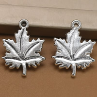 Zinc Alloy Leaf Pendants Maple Leaf plated lead & cadmium free Approx 1.5mm Sold By Bag