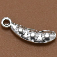 Zinc Alloy Pendants Hyacinth Bean antique silver color plated lead & cadmium free Approx 1.5mm Sold By Bag