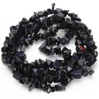 Natural Blue Goldstone Beads Nuggets 5-8mm Approx 1.5mm Approx Sold Per Approx 31 Inch Strand