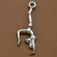 Character Zinc Alloy Pendants Girl antique silver color plated lead & cadmium free Approx 1.5mm Sold By Bag