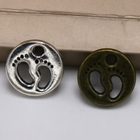 Zinc Alloy Pendants Foot plated lead & cadmium free Approx 1.5mm Sold By Bag