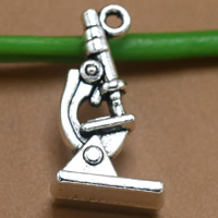 Zinc Alloy Tool Pendants Microscope antique silver color plated lead & cadmium free Approx 1.5mm Sold By Bag