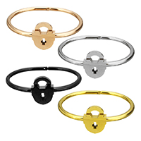 Stainless Steel Bangle Lock plated for woman 4mm Inner Approx Length Approx 7 Inch Sold By PC