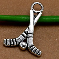 Tibetan Style Pendants, Golf Club, antique silver color plated, lead & cadmium free, 22x16mm, Hole:Approx 1.5mm, 100PCs/Bag, Sold By Bag