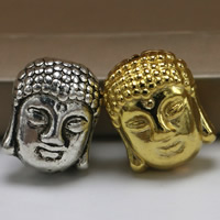 Buddhistiske perler, Zinc Alloy, Buddha, forgyldt, buddhistiske smykker, flere farver til valg, bly & cadmium fri, 11x9mm, Hole:Ca. 1.5mm, 100pc'er/Bag, Solgt af Bag