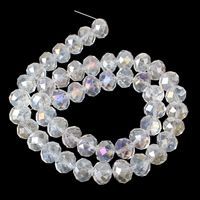 Rondelle Crystal Beads faceted Crystal Approx 1mm Length Approx 23 Inch Approx Sold By Bag