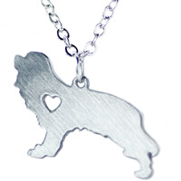 Stainless Steel Jewelry Necklace, with 5cm extender chain, Dog, oval chain, original color, 26x21mm, Sold Per Approx 20.5 Inch Strand