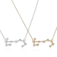 Brass Necklace Scorpio plated Zodiac symbols jewelry & oval chain nickel lead & cadmium free 450mm Sold Per Approx 17.5 Inch Strand