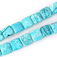 Dyed Jade Beads Square blue Approx 1.5mm Approx Sold Per Approx 16 Inch Strand