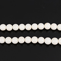 Ox Bone Beads Round 6mm Approx 0.8mm Approx Sold Per Approx 16 Inch Strand
