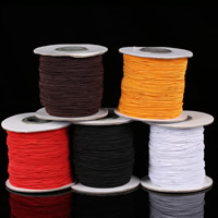 Cuerda de Nylon, cordón de nylon, con carrete de papel, elástico & diverso tamaño para la opción, más colores para la opción, aproximado 40m/Carrete, Vendido por Carrete