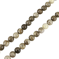 Silver Leaf Jasper Beads Round Sold Per Approx 15 Inch Strand