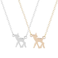 Unisex Necklace Zinc Alloy with iron chain Deer plated oval chain lead & cadmium free 65cm Sold Per Approx 17.5 Inch Strand