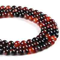 Prirodni Čudo ahat perle, Čudo Agate, Krug, različite veličine za izbor, Rupa:Približno 1mm, Prodano Per Približno 15.5 inčni Strand