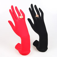 Harts finger ring Display, Hand, med velveteen täckt, fler färger för val, 150x90x220mm, 5PC/Lot, Säljs av Lot