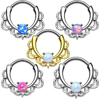 Stainless Steel Nipple Ring with Stone plated for woman & with rhinestone mixed colors  Sold By Lot