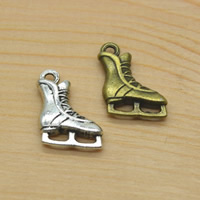 Zinc Alloy Shoes Pendants plated nickel lead & cadmium free Approx 1.5mm Sold By Lot