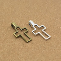 Zinc Alloy Cross Pendants plated nickel lead & cadmium free Approx 2mm Sold By Lot