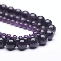 Natural Amethyst Beads Round February Birthstone Approx 1mm Sold Per Approx 15 Inch Strand