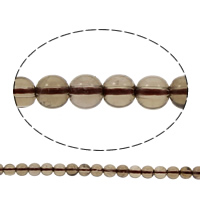 Perline di quarzo grigio naturale, Cerchio, formato differente per scelta, Foro:Appross. 1mm, Venduto per Appross. 15 pollice filo