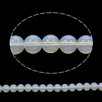 Opal Perlen, rund, verschiedene Größen vorhanden, Bohrung:ca. 1mm, verkauft per ca. 16 ZollInch Strang