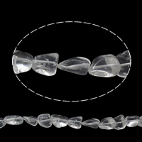 Naturliga Clear Quartz pärlor, 13x18x10-15x26x15mm, Hål:Ca 1mm, Ca 23PC/Strand, Såld Per Ca 16 inch Strand