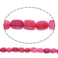 Perline naturali in agata rosa, Rettangolo, naturale, 8x13x8-9x13x9mm, Foro:Appross. 1mm, Appross. 28PC/filo, Venduto per Appross. 14 pollice filo