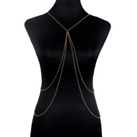 Body Chain Jewelry Zinc Alloy with 1.5Inch extender chain gold color plated rolo chain & for woman nickel lead & cadmium free Sold Per Approx 15.5 Inch Strand