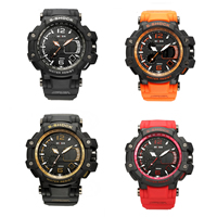 LED horloges, Silicone, met 304 roestvrij staal, verstelbaar & voor de mens, meer kleuren voor de keuze, 45mm, Lengte 6.2-9 inch, Verkocht door PC