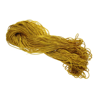 Нейлоновые шнуры, нейлон, с химическое волокно, разный размер для выбора, золотой, Приблизительно 1000Дворы/Лот, продается Лот