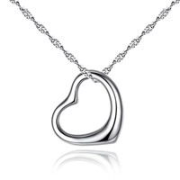 Brass Heart Pendants platinum plated lead & cadmium free Approx 12-15mm Sold By Bag