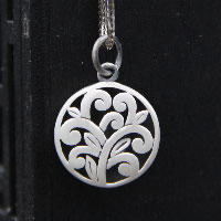 Tree Of Life Pendants Thailand Sterling Silver 14mm Approx 3-5mm Sold By PC