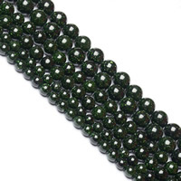 grüner Goldsandstein Perle, rund, natürlich, verschiedene Größen vorhanden, Bohrung:ca. 1mm, verkauft per ca. 15 ZollInch Strang
