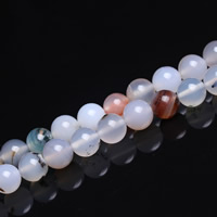 agata muschio perla, Cerchio, formato differente per scelta, Foro:Appross. 1mm, Venduto per Appross. 15 pollice filo
