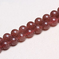 Strawberry Quartz Beads Round natural Approx 1mm Sold Per Approx 15 Inch Strand