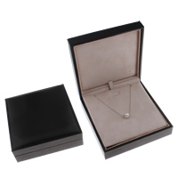 Velveteen náhrdelník Box, Lepenka, s Velveteen, Obdélník, 126x120x42mm, Prodáno By PC