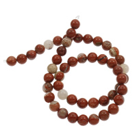 diaspro rosso perla, Cerchio, formato differente per scelta, Foro:Appross. 1mm, Venduto per Appross. 15 pollice filo